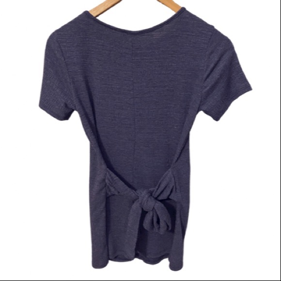 Dusky blue tie waist tunic - Picture 2 of 3